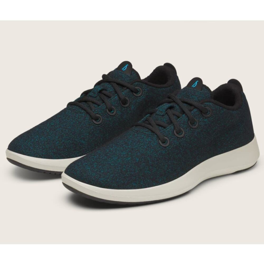 AllBirds Wool Runner Mizzles Sneakers Teal Blue Men's 8 New Lace Up